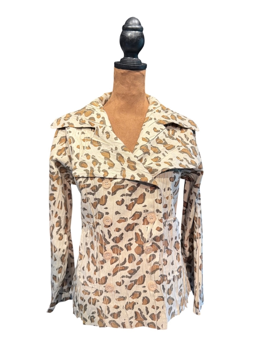 Keke Collection Leopard Print Lightweight Jacket